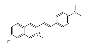 N,N-dimethyl-4-[2-(2-methylisoquinolin-2-ium-3-yl)ethenyl]aniline,iodide Structure