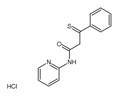 N-(2-pyridinyl)thiobenzoylacetamide hydrochloride结构式