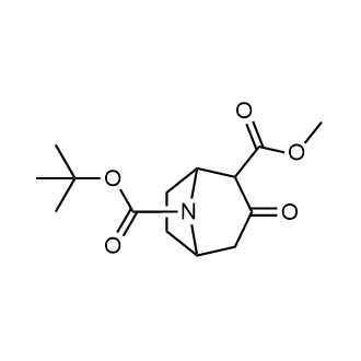 3-(叔丁基)2-甲基3-氧代-8-氮杂双环[3.2.1]辛烷-2,8-二羧酸酯结构式