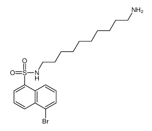 N-(10-aminodecyl)-5-bromonaphthalene-1-sulfonamide Structure