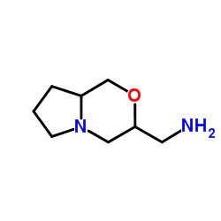 (六氢-1H-吡咯并[2,1-C][1,4]噁嗪-3-基)甲胺结构式