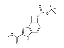 1,5-Dihydro-2H-azeto[3,2-e]indole-2,6-dicarboxylic acid 2-(tert-butyl) 6-methyl ester Structure