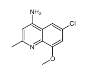 4-Amino-6-chloro-8-methoxy-2-methylquinoline structure