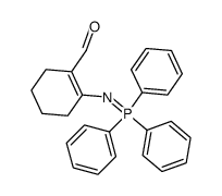 2-(triphenylphosphoranylidene)amino 1-cyclohexene 1-carboxaldehyde结构式