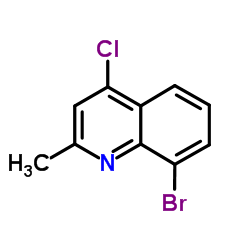 8-溴-4-氯-2-甲基喹啉结构式