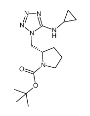 tert-butyl (2S)-2-{[5-(cyclopropylamino)-1H-tetrazol-1-yl]-methyl}pyrrolidine-1-carboxylate picture