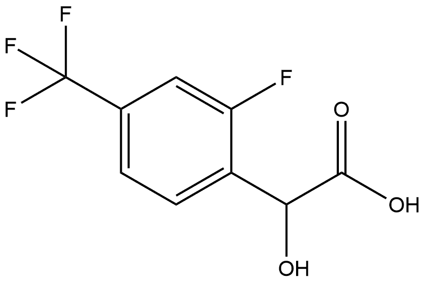 2-氟-4-三氟甲基苯乙酸结构式