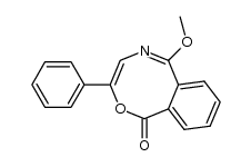 6-methoxy-3-phenyl-5-aza-2(1H)-oxabenzyocyclooctatetraen-1-one结构式