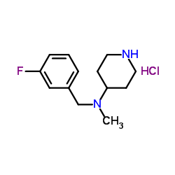 (3-Fluoro-benzyl)-methyl-piperidin-4-yl-amine hydrochloride picture