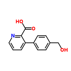 3-[4-(Hydroxymethyl)phenyl]-2-pyridinecarboxylic acid结构式