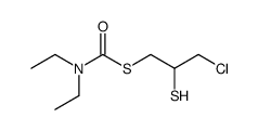 S-(3-chloro-2-mercaptopropyl) diethylcarbamothioate结构式