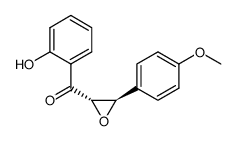 (E)-2'-hydroxy-4-methoxychalcone epoxide Structure