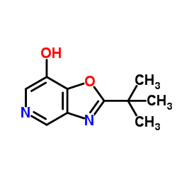 2-(2-Methyl-2-propanyl)[1,3]oxazolo[4,5-c]pyridin-7-ol结构式