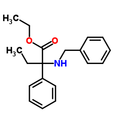 N-苄基-2-乙基-2-苯基甘氨酸乙酯结构式