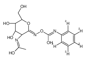 (Z)-O-(2-Acetamido-2-deoxy-D-glucopyranosylidene)amino N-Phenyl-d5-carbamate Structure