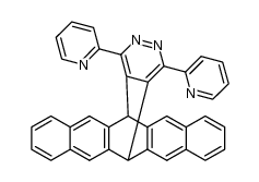 6,13-dihydro-6,13-[4',5']-3',6'-(di-2"-pyridyl)pyridazinopentacene结构式