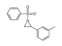 1-(benzenesulfonyl)-2-(3-methylphenyl)aziridine结构式