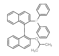 (S)-(+)-(Diphenylphosphino)-2'-isopropoxy-1,1'-binaphthyl Structure