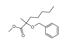 2-Benzyloxy-2-methyl-heptanoic acid methyl ester Structure