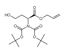 allyl (S)-2-[bis(tert-butyloxycarbonyl)amino]-4-hydroxybutanoate Structure