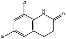 6-bromo-8-chloro-3,4-dihydroquinolin-2(1H)-one structure