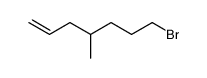 7-bromo-4-methylhept-1-ene结构式