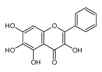 3,5,6,7-tetrahydroxy-2-phenylchromen-4-one Structure