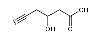 4-cyano-3-hydroxybutanoic acid结构式