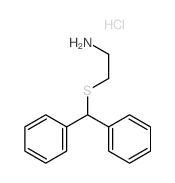 Ethanamine,2-[(diphenylmethyl)thio]-, hydrochloride (1:1)结构式