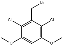 3-(bromomethyl)-2,4-dichloro-1,5-dimethoxybenzene结构式