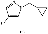 4-bromo-1-(cyclopropylmethyl)-1H-pyrazole hydrochloride结构式