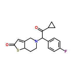 5-[2-Cyclopropyl-1-(4-fluorophenyl)-2-oxoethyl]-5,6,7,7a-tetrahydrothieno[3,2-c]pyridin-2(4H)-one Structure