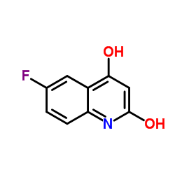 6-Fluoro-2,4-quinolinediol Structure