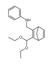 N-((3-(diethoxymethyl)bicyclo[2.2.1]hepta-2,5-dien-2-yl)methyl)aniline结构式