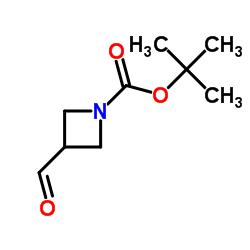 3-FORMYL-AZETIDINE-1-CARBOXYLIC ACID TERT-BUTYL ESTER Structure