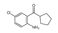 (2-amino-5-chlorophenyl)-cyclopentylmethanone结构式