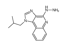 4-Hydrazino-1-(2-methylpropyl) -1H-imidazo [4,5-c]quinoline结构式