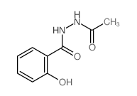 Benzoic acid,2-hydroxy-, 2-acetylhydrazide结构式