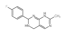 9-(4-fluorophenyl)-3-methyl-2,4,8,10-tetrazabicyclo[4.4.0]deca-1,3,5-triene Structure