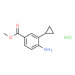 Methyl 4-amino-3-cyclopropylbenzoate hydrochloride structure