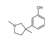 3-(1,3-Dimethyl-3-pyrrolidinyl)phenol结构式