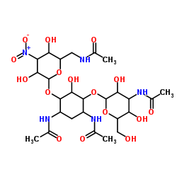 4-O-[3-Acetamido-3-deoxy-α-D-glucopyranosyl]-6-O-(6-acetamido-3,6-dideoxy-3-nitrohexopyranosyl)-N,N'-diacetyl-2-deoxy-L-str picture