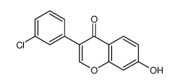 3-(3-chlorophenyl)-7-hydroxychromen-4-one Structure