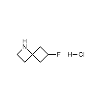 6-Fluoro-1-azaspiro[3.3]Heptane hydrochloride Structure