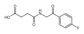 N-[2-(4-fluoro-phenyl)-2-oxo-ethyl]-succinamic acid结构式