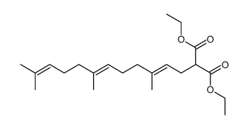 3,7,11-Trimethyl-2,6,10-dodecatrienylmalonic acid diethyl ester Structure