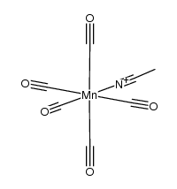 (acetonitrile)pentacarbonylmanganese(I) cation Structure