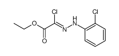 ETHYL 2-CHLORO-2-[2-(2-CHLOROPHENYL)HYDRAZONO]-ACETATE Structure