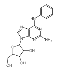 2-(2-amino-6-anilino-purin-9-yl)-5-(hydroxymethyl)oxolane-3,4-diol picture