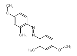 Diazene,bis(4-methoxy-2-methylphenyl)- (9CI)结构式